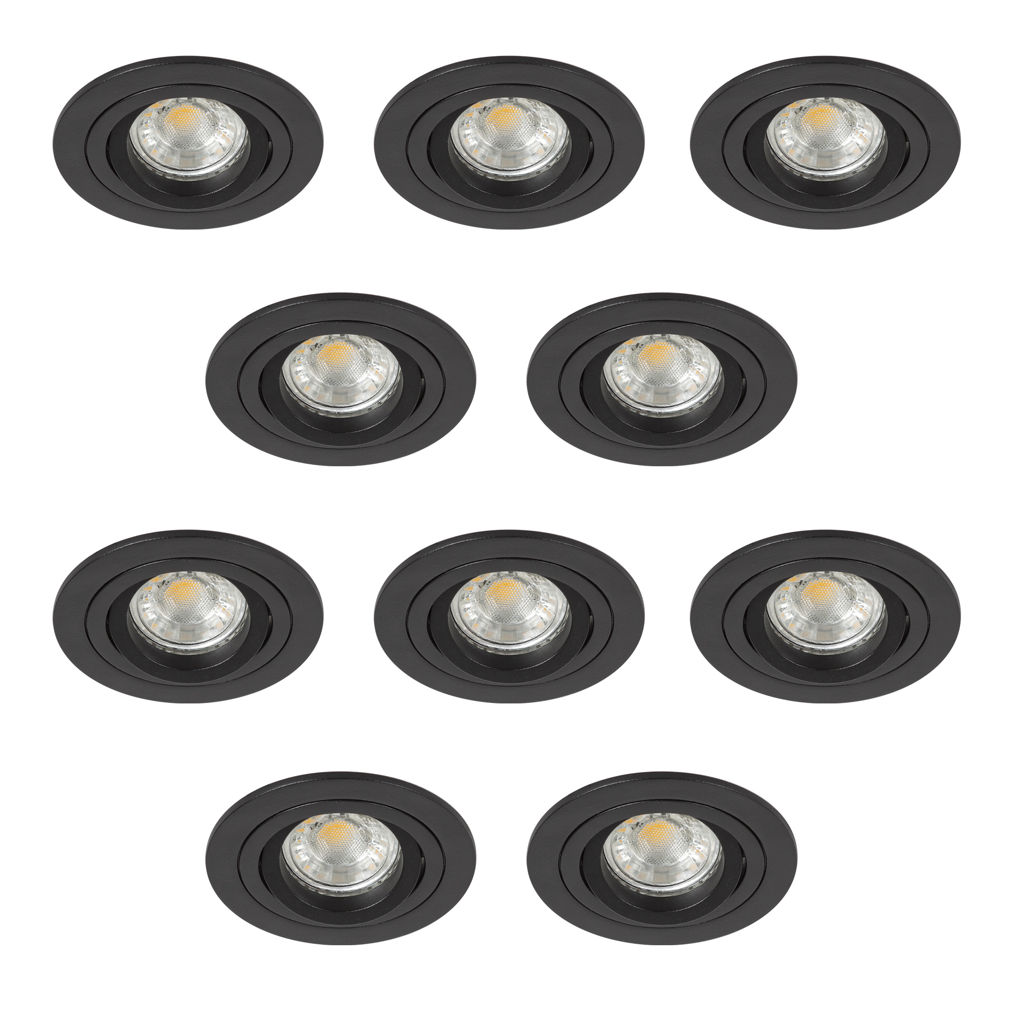 Set Lune inbouwspots 10 stuks