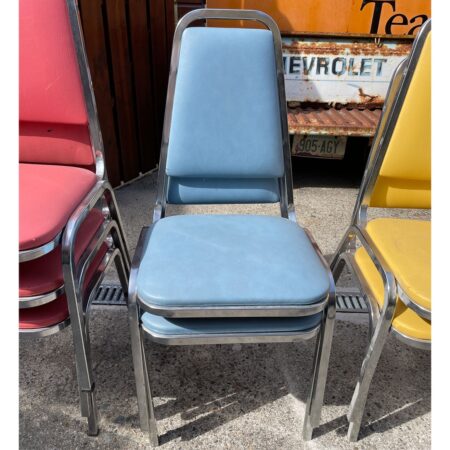 Set van 2 Originele Vintage Diner Stoelen Blauw | The Dutch Pickers
