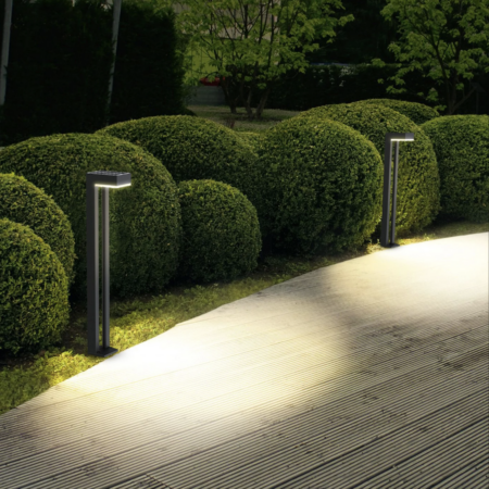 Set van 6 Solar Tuinpadverlichting Mirage Antraciet