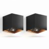 Set van 2 Volterra Up en Down Muurlamp Zwart Oplaadbaar met Bewegingssensor