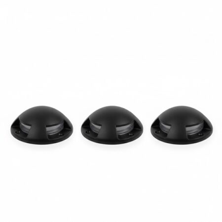 Set van 3 Star 4-lichts Grondspot Zwart