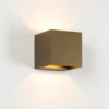 Shift Up en Down Muurlamp Brons kubus met LED