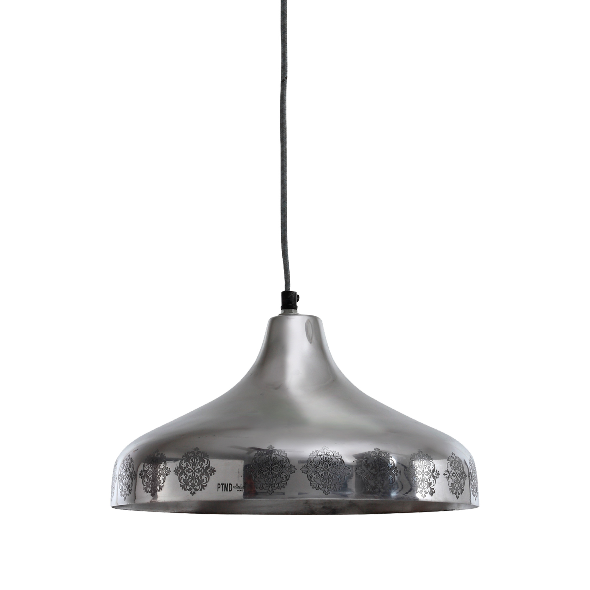 Shiny Flat Hanglamp Zilver Ø48cm