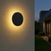 Siderno Oplaadbare Wandlamp Zwart 20cm
