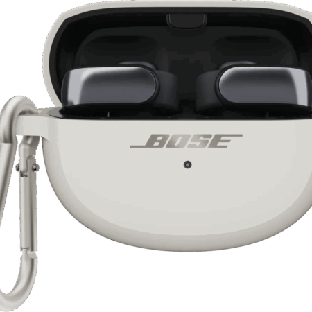 Siliconen opbergetui voor Bose Ultra Open oordopjes Wit