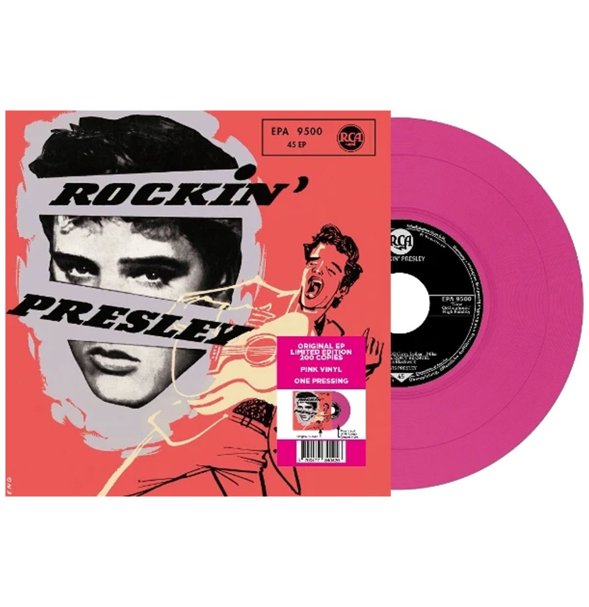 Single: Elvis Presley - Rockin' Presley (Roze Vinyl) EPA 9500 (LP) | Elvis Presley