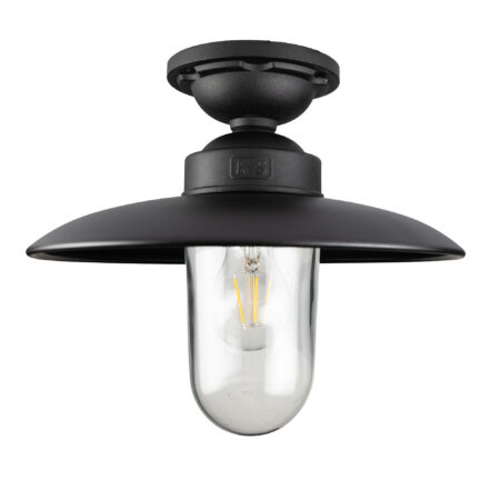 Solingen Plafondlamp Matzwart