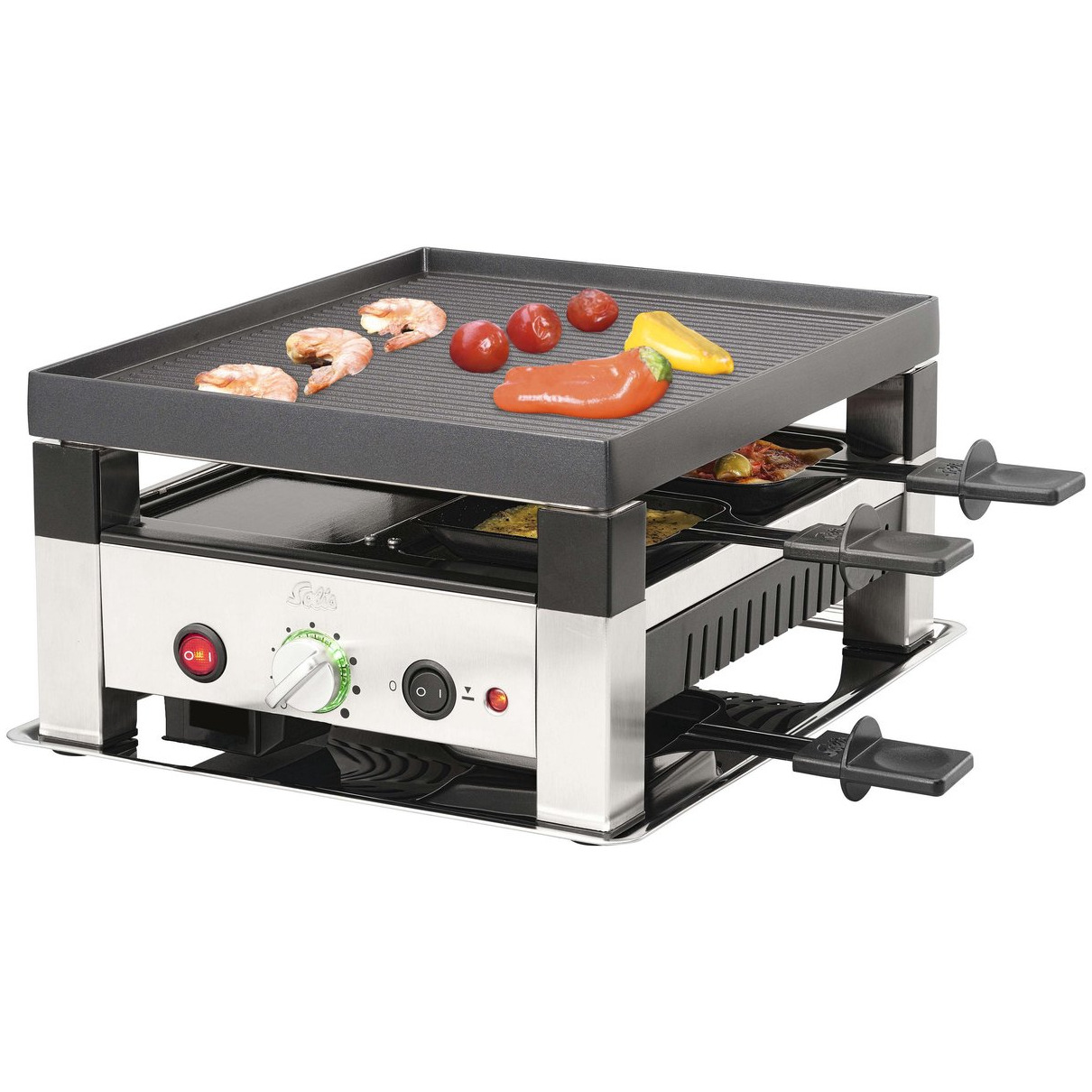 Solis 4 in 1 Raclette & Pizza grill 97760 Racletteset | Solis