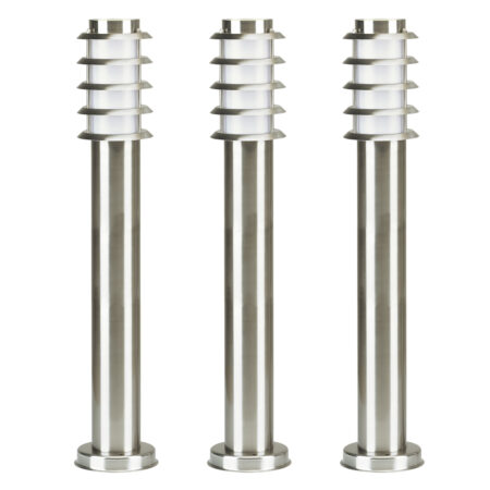 Soll 2 RVS Tuinlamp set van 3
