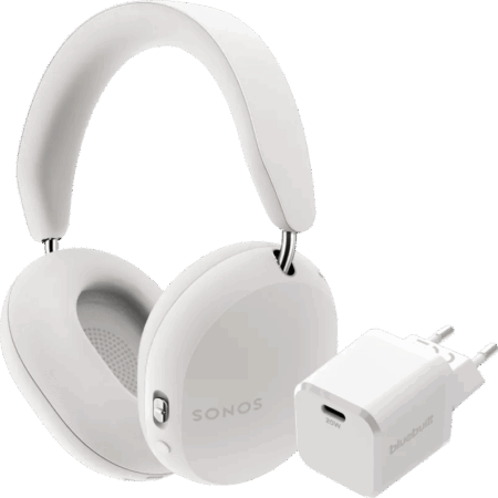 Sonos Ace Wit + BlueBuilt Power Delivery Oplader met Usb C Poort 20W Wit