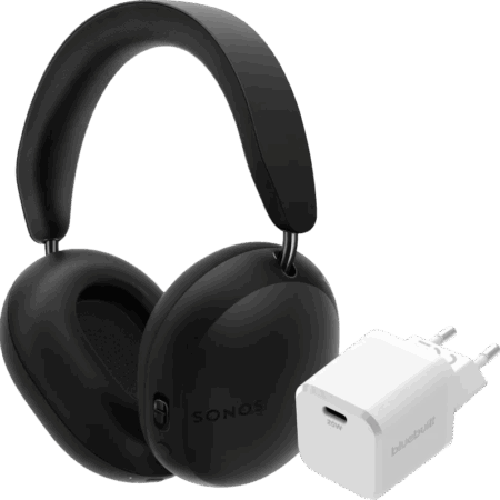 Sonos Ace Zwart + BlueBuilt Power Delivery Oplader met Usb C