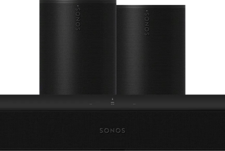 Sonos Beam Gen2 Zwart + 2x Era 100 Zwart