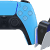 Sony PlayStation 5 DualSense Draadloze Controller Starlight Blue + BlueBuilt oplaadstation