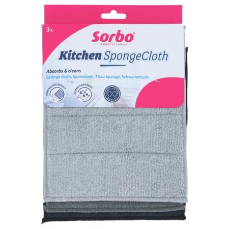 Sorbo Microvezel sponsdoek set a 3 stuks | Sorbo