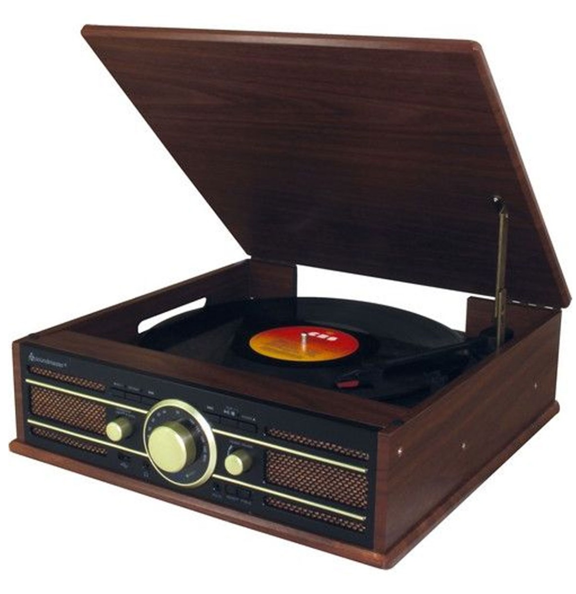 Soundmaster PL550BR Platenspeler - Met USB