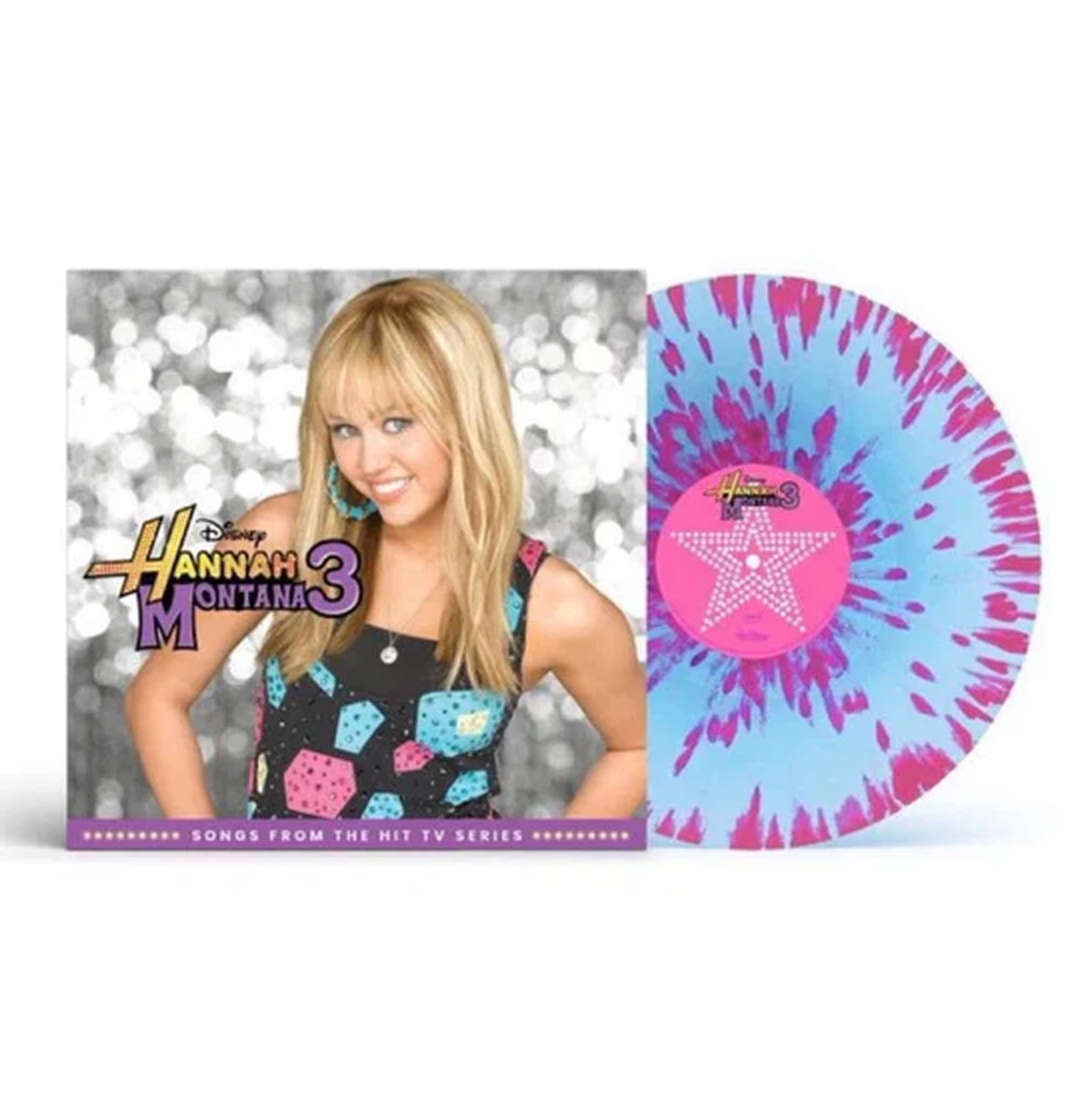 Soundtrack - Hannah Montana 3 (Blauw en Roze Spetters Vinyl) (LP) | Disney