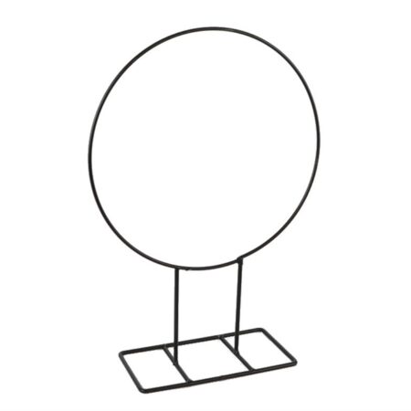 Standaard met ring Ø38x12xh50cm zwart | HBX natural living