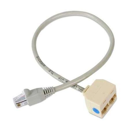 2 naar 1 UTP RJ45 splitter kabel M/F
