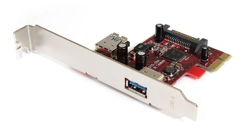 2-poorts (1x intern) USB 3.0 PCI