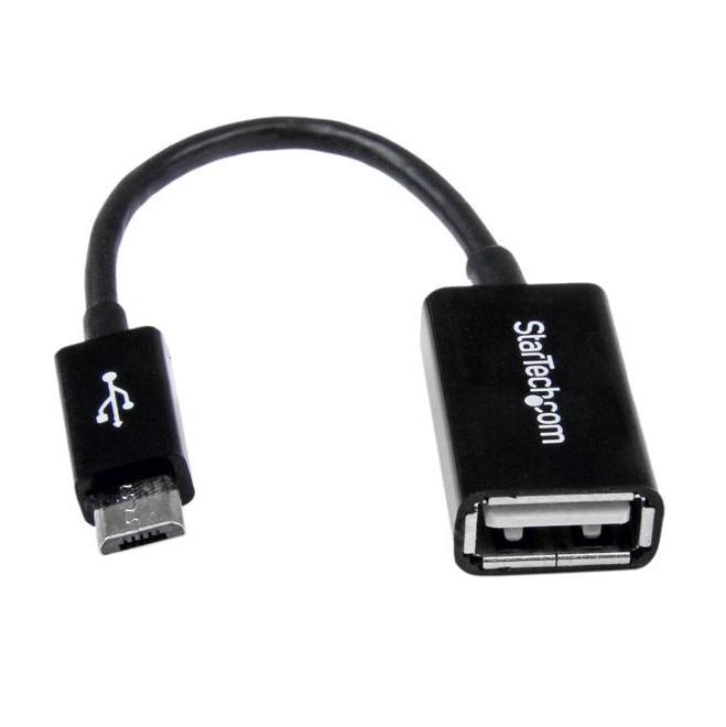 Micro USB naar USB OTG adapter zwart