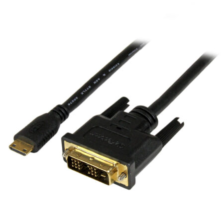 Mini HDMI naar DVI M/M 2m zwart