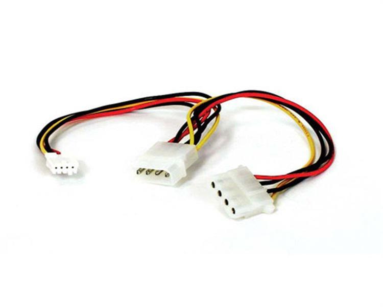 Splitter voeding 12Volt Molex + 5V FDD