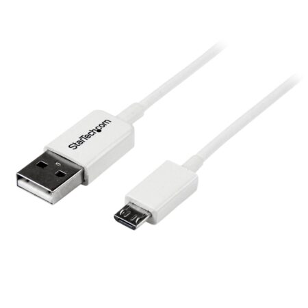 USB Micro A naar Micro B M/M 1m wit