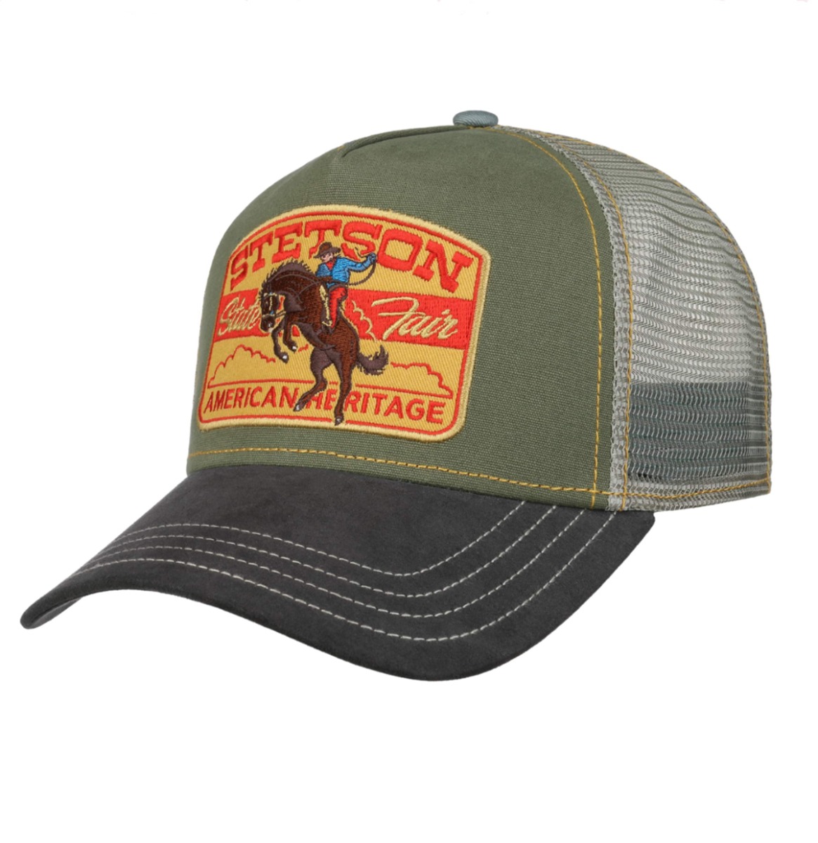 Stetson Trucker Pet State Fair Donker Grijs Groen | Stetson