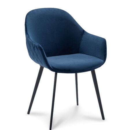 Stoel Carmen velvet Bleu