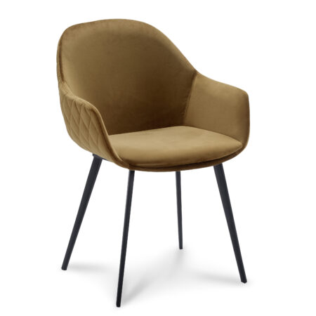 Stoel Carmen velvet Gold