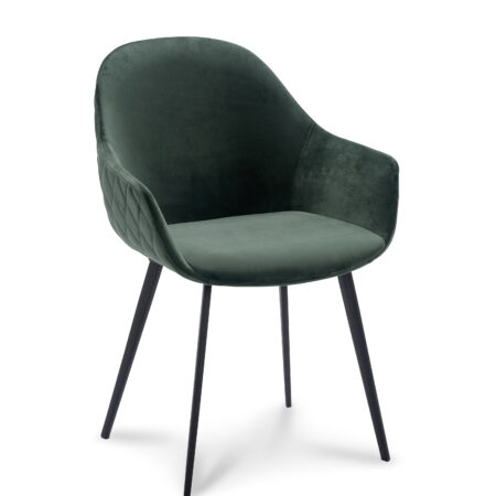 Stoel Carmen velvet Green