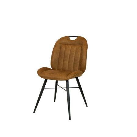 Stoel Nowie cognac met handgreep