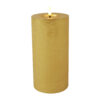 Stompkaars rustiek LED rond Lyon L goud- hoogte 20 x 10 cm