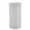 Stompkaars rustiek LED rond Lyon L wit hoogte 20 x 10 cm