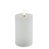 Stompkaars rustiek LED rond Lyon M wit hoogte 12 x 7