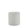 Stompkaars rustiek LED rond Lyon S wit hoogte 10 x 10 cm