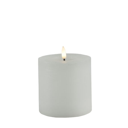 Stompkaars rustiek LED rond Lyon S wit hoogte 10 x 10 cm