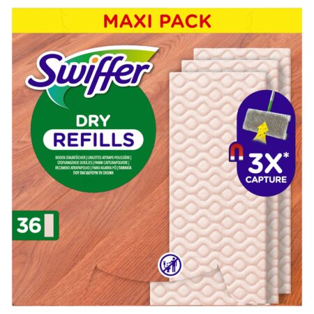 Swiffer DRY WOOD Vloerdoekjes 36 stuks | Swiffer