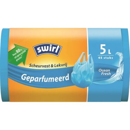 Swirl Afvalzakken geurend met handvat 5L | Swirl
