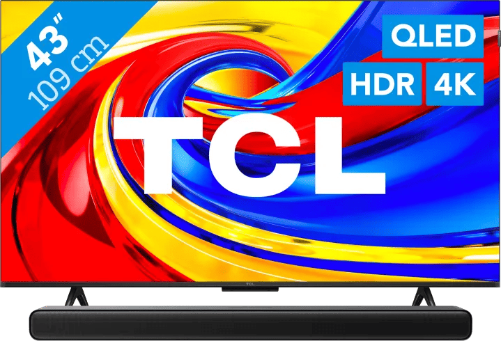 TCL 43" QLED P79L 4K (2026) + TCL S45H 2.0 Soundbar