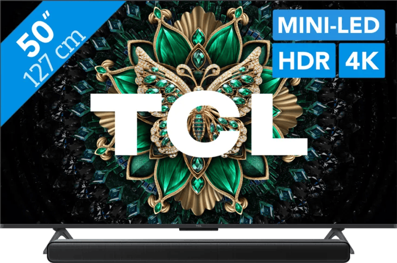 TCL 50" QD Mini-led C61K (2025) + TCL S45H 2.0 Soundbar