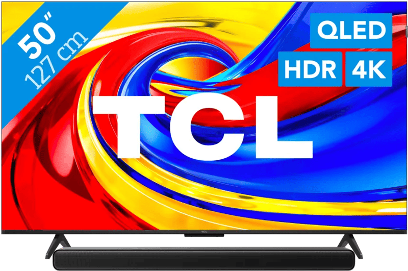 TCL 50" QLED P79L 4K (2026) + TCL S45H 2.0 Soundbar