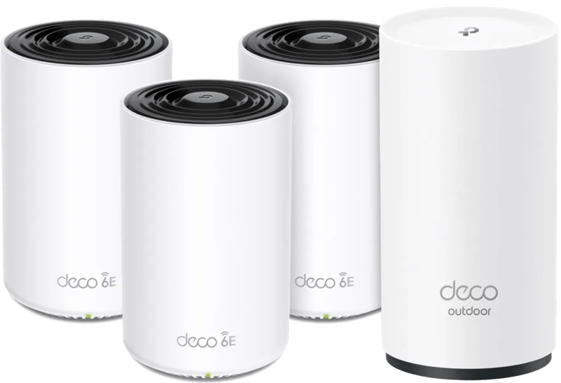 TP-Link Deco XE75 Pro 3-pack + Deco X50 Outdoor