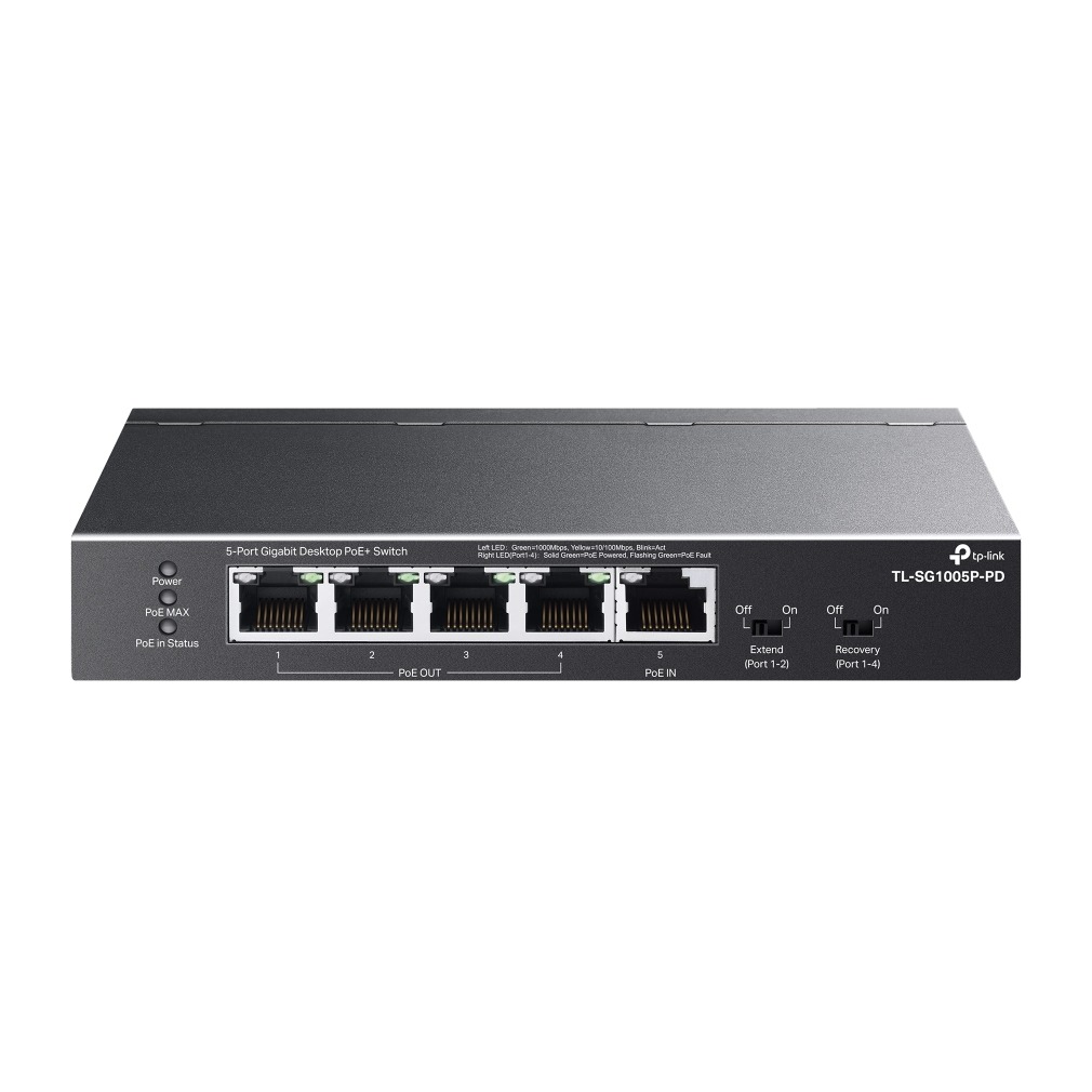 TP-Link SG1005P-PD Switch Zwart | TP-Link