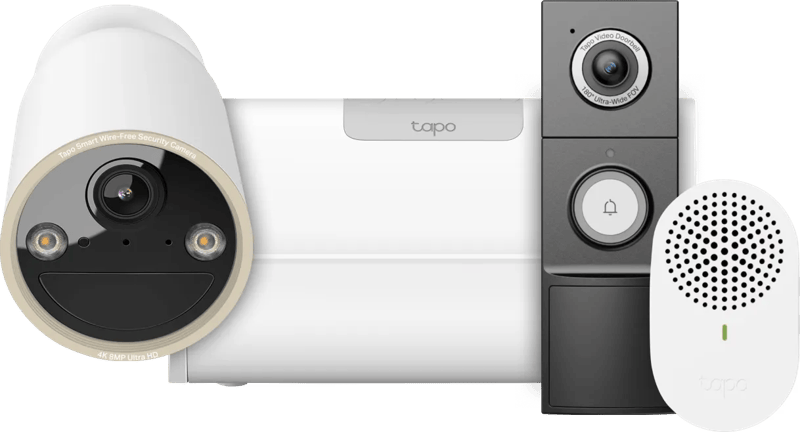 TP-Link Tapo C460 + H500 CentralHub + D235 Smart Battery & Wired Doorbell