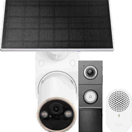 TP-Link Tapo C460 Solar Kit + D235 Smart Battery & Wired Doorbell