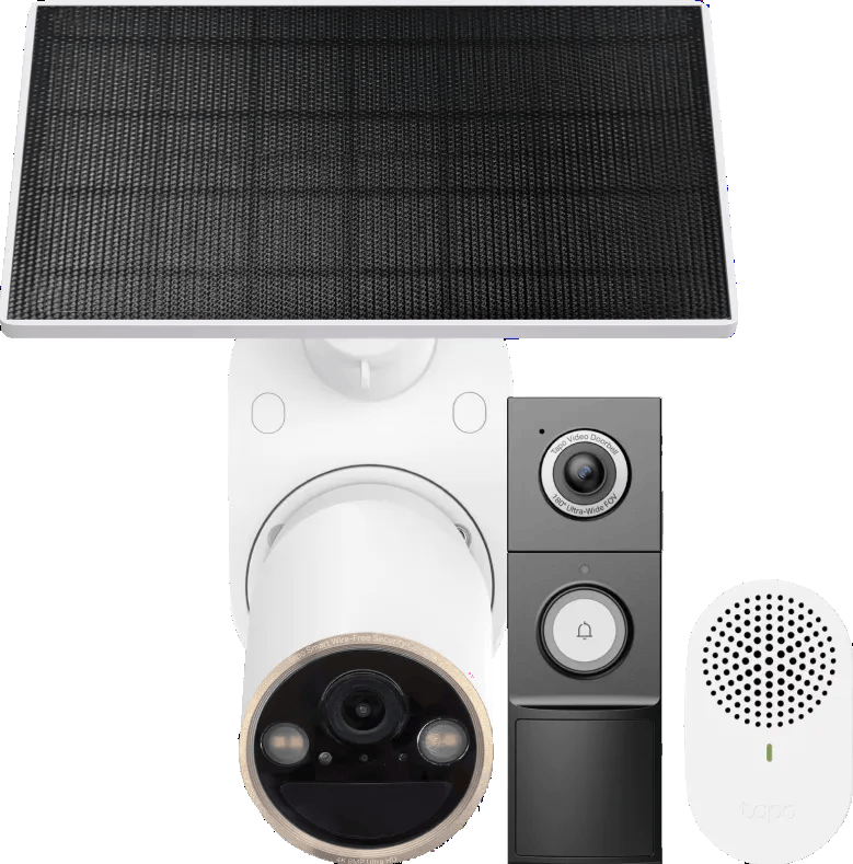 TP-Link Tapo C460 Solar Kit + D235 Smart Battery & Wired Doorbell