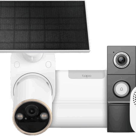 TP-Link Tapo C460 Solar Kit + H500 CentralHub + D235 Smart Battery & Wired Doorbell