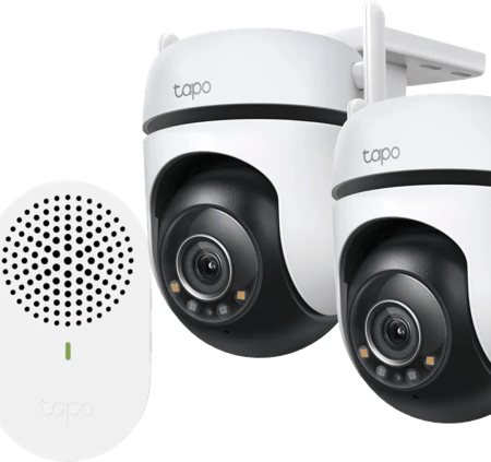 TP-Link Tapo C520WS Duo Pack + D235 Smart Battery & Wired Doorbell