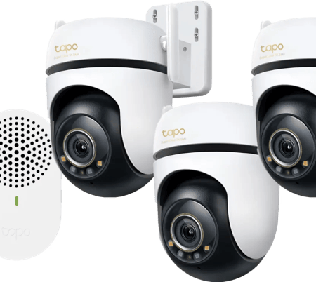 TP-Link Tapo C530WS 3-Pack + D235 Smart Battery & Wired Doorbell